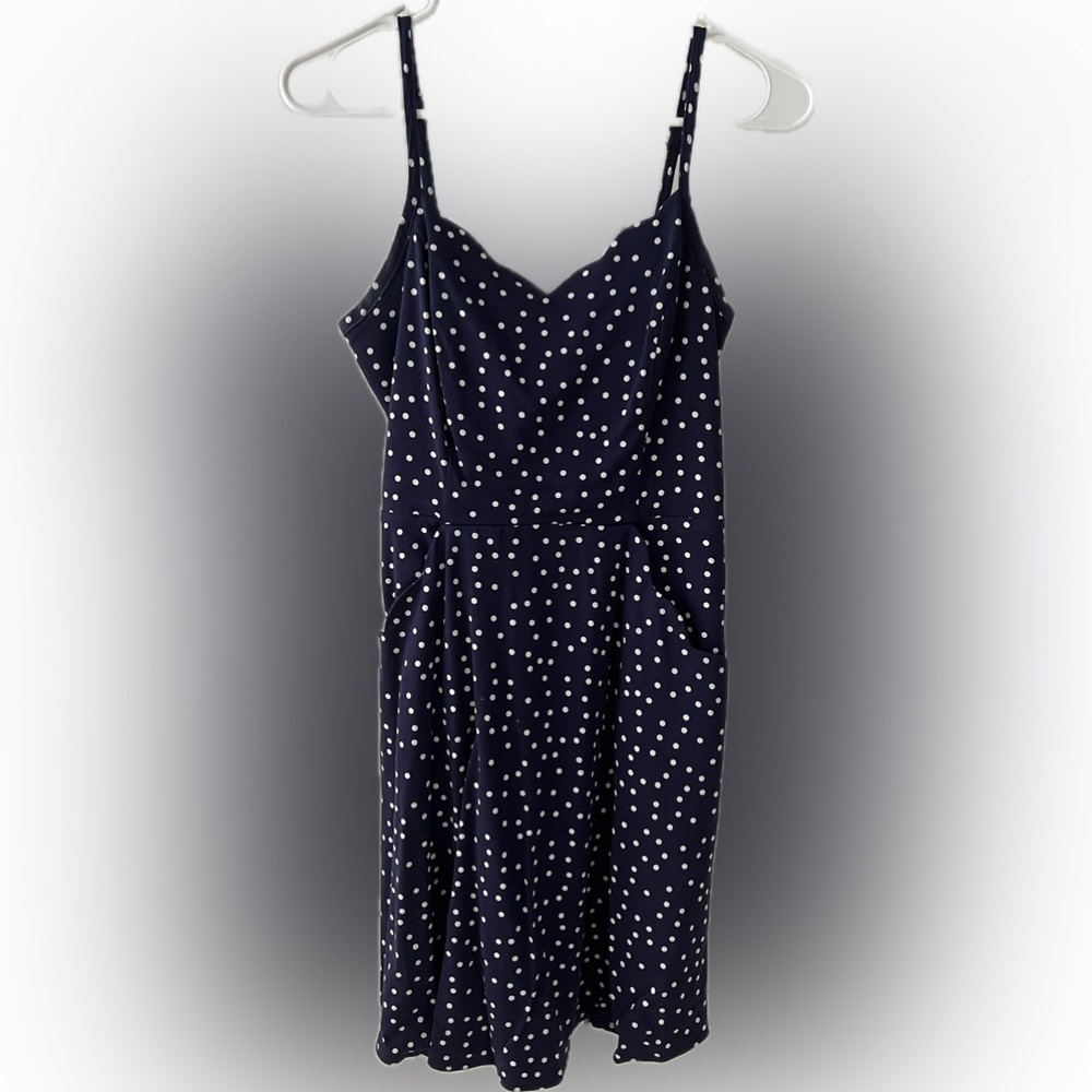 41 Hawthorn Navy Dot Dress size small